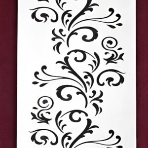 Cnc Curl Stencil Jali Design svg/dxf file