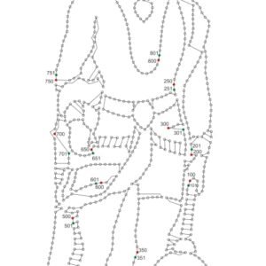 Cnc Lord Hanuman ji Dotted Art svg/dxf file