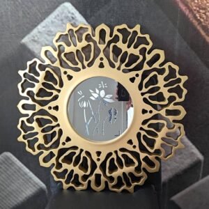 cnc Round Curl Mirror Design svg/dxf file