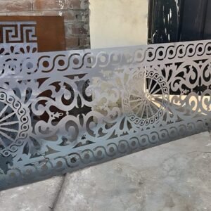 cnc Chakra with Curl & Border Design svg/dxf file