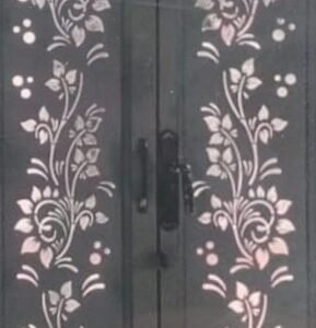 cnc circle with curl leaf jali svg/dxf file