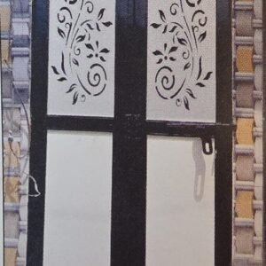 cnc curl leaf with circle jali svg/dxf file