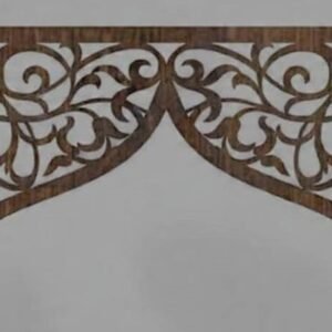 cnc curl swirl temple jali svg/dxf file