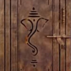 cnc ganpati with lining jali svg/dxf file