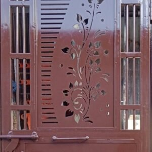 cnc leaf and lining with text jali svg/dxf file