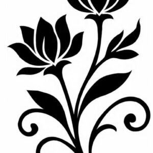 cnc lotus with leaf jali svg/dxf file