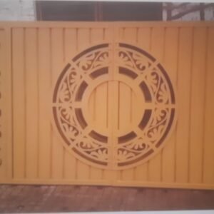 cnc round with curl gate jali svg/dxf file