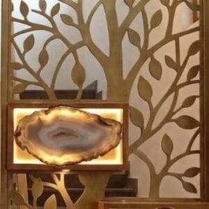 cnc tree with leaf jali svg/dxf file