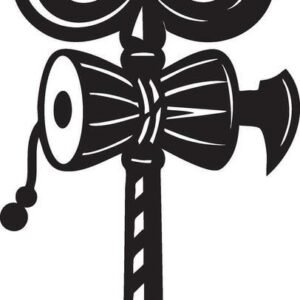 cnc trishul with damru svg/dxf file